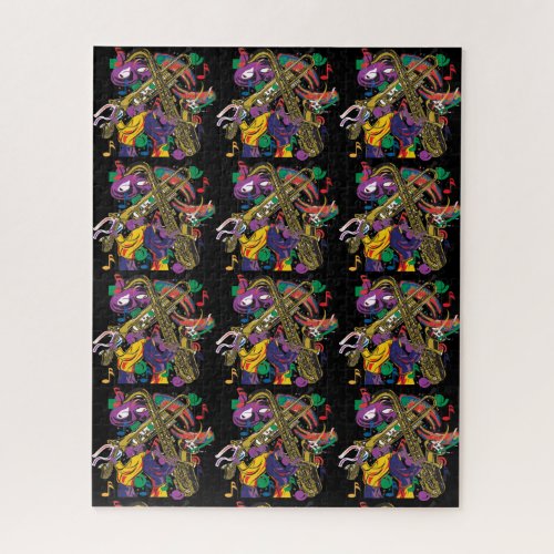 Jazzy New Orleans Music Fest Jigsaw Puzzle