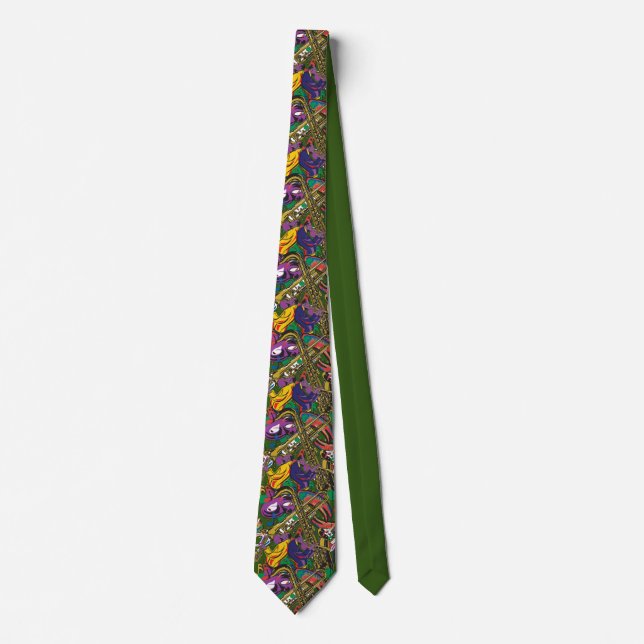 Jazzy New Orleans Music Fest Neck Tie (Front)