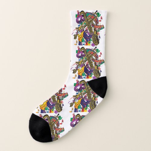 Jazzy New Orleans Music Fest Socks