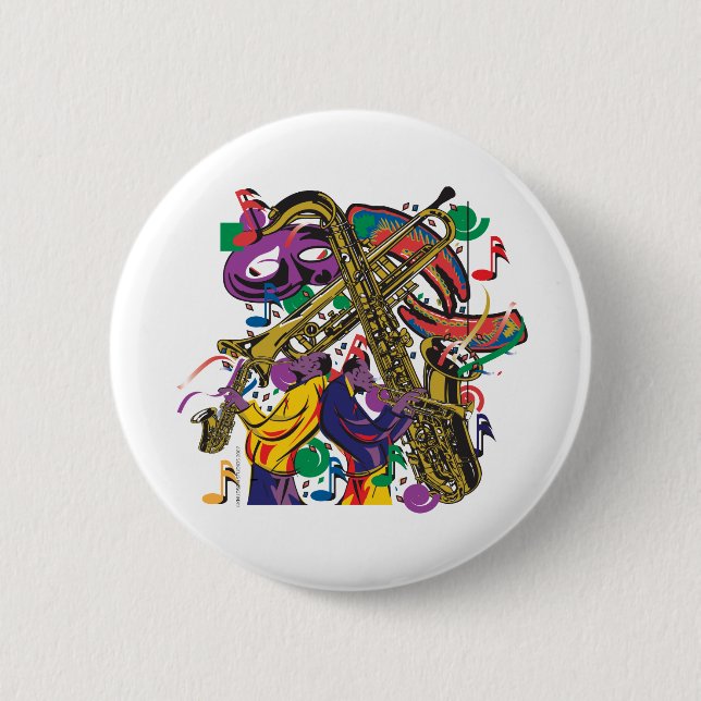 JAZZy Pinback Button (Front)