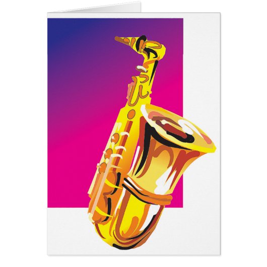 Jazzy Saxophone Cards (Front)
