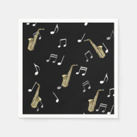 Jazzy Saxophone & Musical Notes 