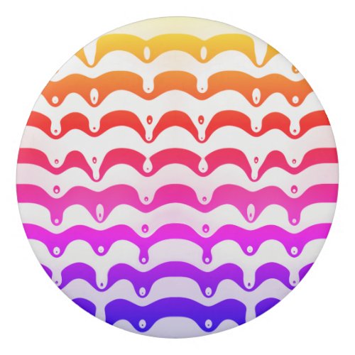 Jazzy Tropical Psychedelic Dripping Stripes Eraser