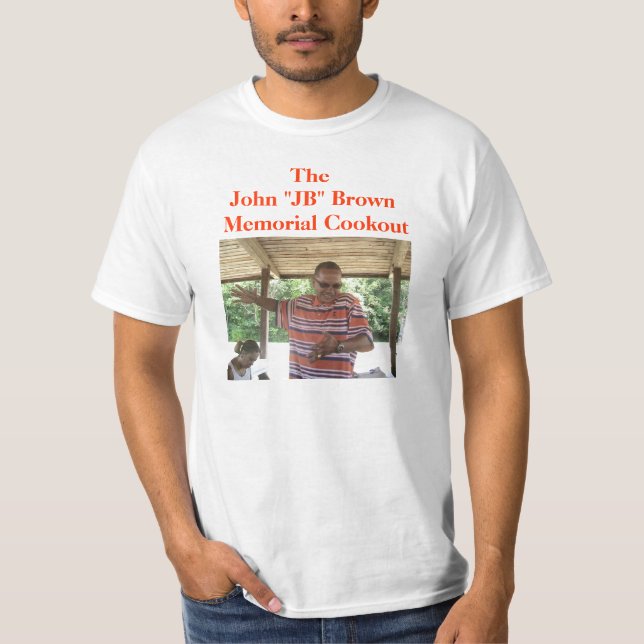 JB Memorial Cookout Tee Shirt (Front)