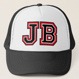 'JB' Monogram Trucker Hat