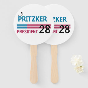 JB Pritzker 2028 Hand Fan