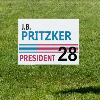 JB Pritzker 2028 Sign