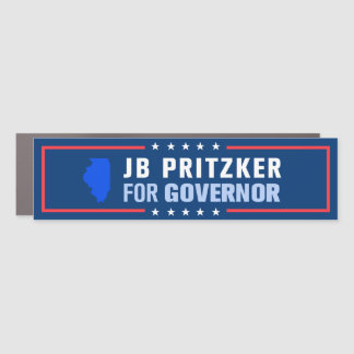 JB Pritzker for Illinois Governor Bumper Car Magnet