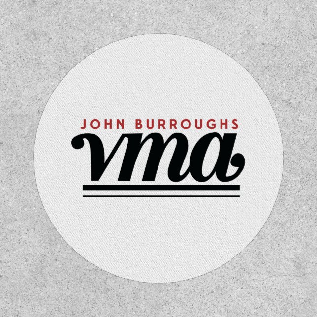 JBHS VMA Black & Red Logo Only White Patch (Front)