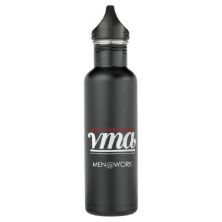 JBHS VMA Black with White Logo Customizable Stainless Steel Water Bottle