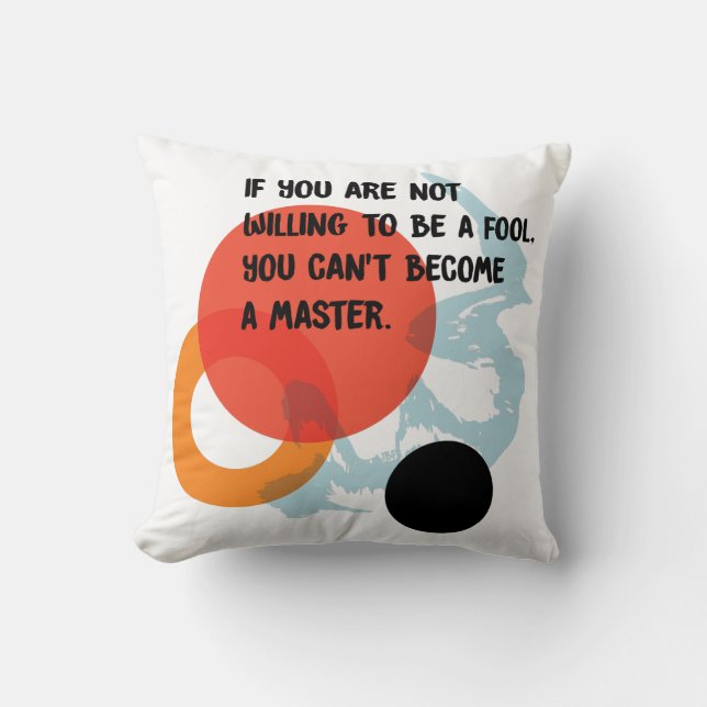JBP Quote #1 Throw Pillow (Front)