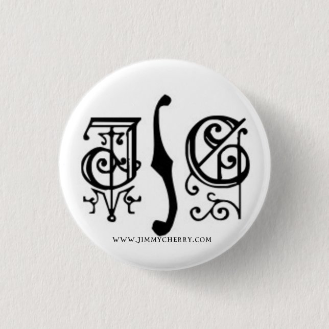 JC Gothic Negative Button (Front)