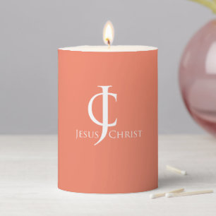 JC Jesus Christ Pillar Candle
