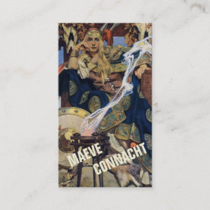 JC Leyendecker Queen Maeve Celtic Warrior Business Card