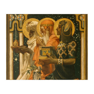 JC Leyendecker Three Wise Men Vintage Christmas Acrylic Print