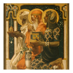 JC Leyendecker Three Wise Men Vintage Christmas Acrylic Print