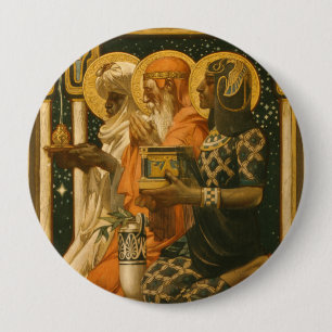 JC Leyendecker Three Wise Men Vintage Christmas Button