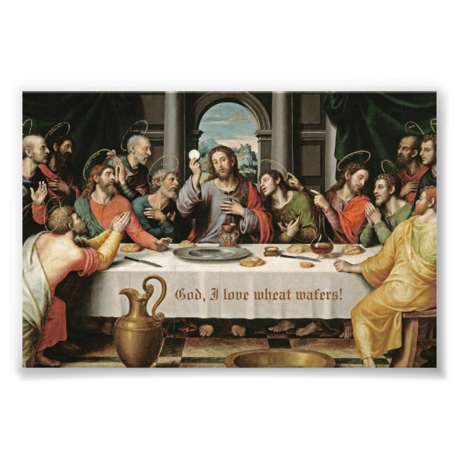 jc loves wafers photo print (Front)