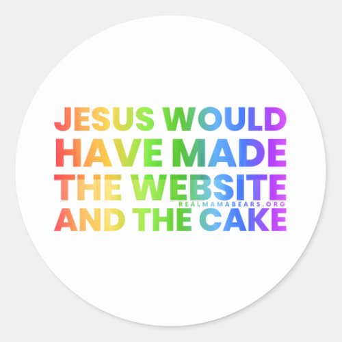 JC Would Round Sticker