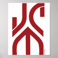 JCM Stylized Logo Poster
