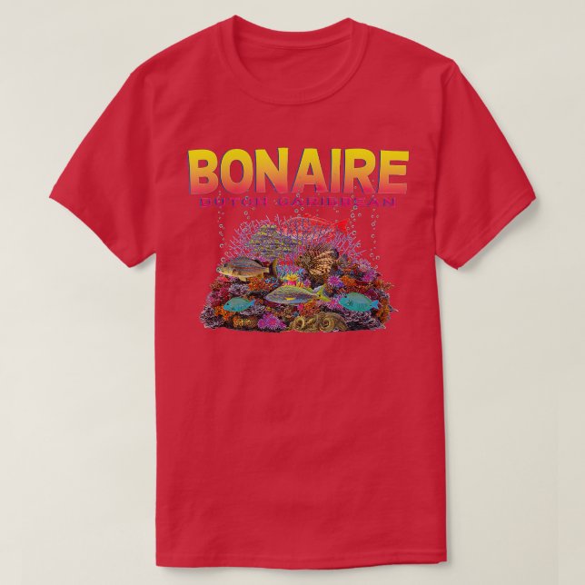 JCombs_ Bonaire, Dutch Caribbean, Reef, Coral, Fis T-Shirt (Design Front)