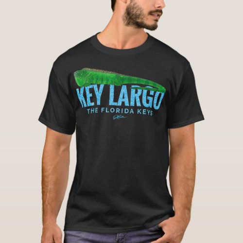 JCombs Key Largo Florida Keys Iguana T_Shirt
