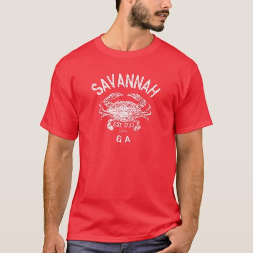 Jcombs Savannah GA Atlantic Blue Crab T_Shirt