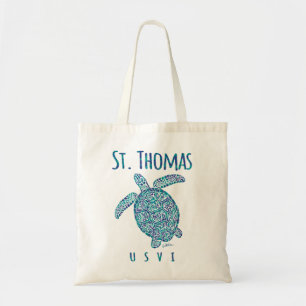 JCombs St. Thomas, USVI, Sea Turtle, Beach  Tote Bag