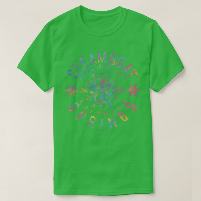 JCombs Steamboat Springs, Colorado, Snow 375 T-Shirt (Design Front)