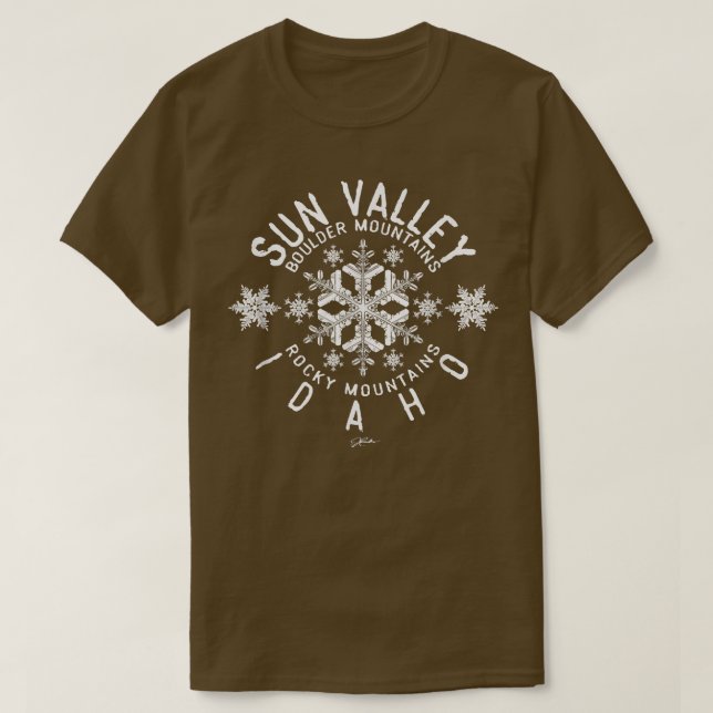 JCombs Sun Valley, Idaho, Snow  T-Shirt (Design Front)