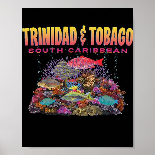 JCombs Trinidad Tobago Reef Coral Fish  Poster