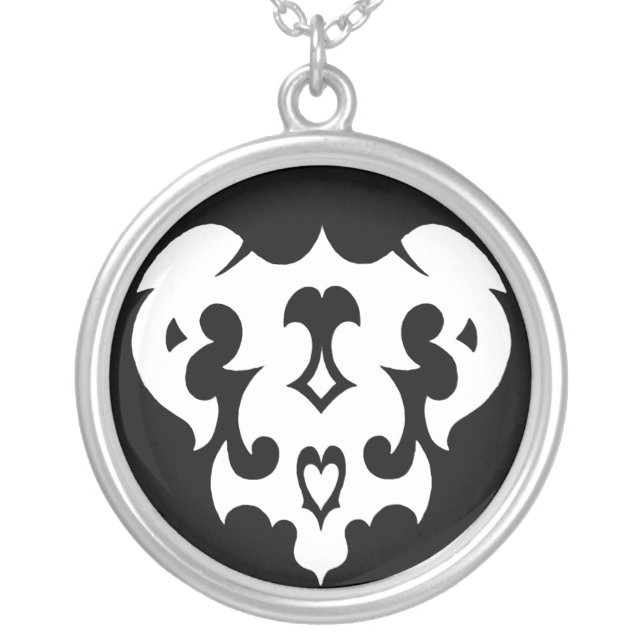 Jd Carreras Designs: Warrior Symbols: Ares Silver Plated Necklace (Front)