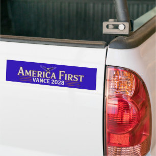  JD Vance 2028 America First Conservative   Bumper Sticker
