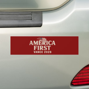 JD Vance 2028 America First Conservative Bumper Sticker