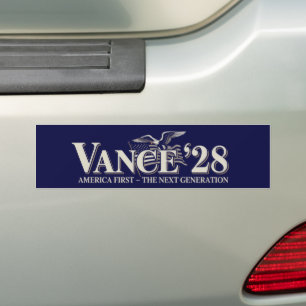 JD Vance 2028 America First Conservative Bumper Sticker