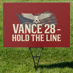 JD Vance 2028 America First Conservative Sign