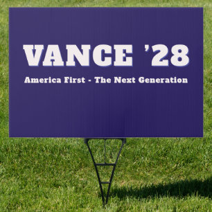 JD Vance 2028 Conservative Custom Message Sign