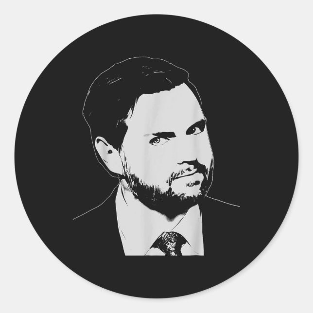 Jd Vance 2028 Glance Inauguration 2025 Vp Classic Round Sticker (Front)