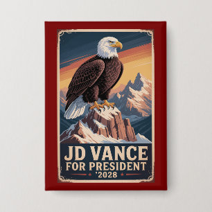 JD Vance 2028 President America First Ohio Button