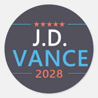 JD Vance 2028 Republican Patriotic Classic Round Sticker