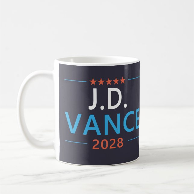 JD Vance 2028 Republican Patriotic Coffee Mug (Left)