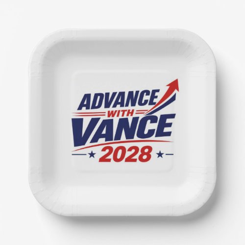 JD Vance for 2028 President Election Paper Plates