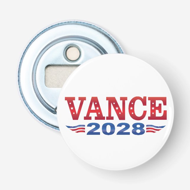 JD Vance President 2028 (bs) Bottle Opener (Front)