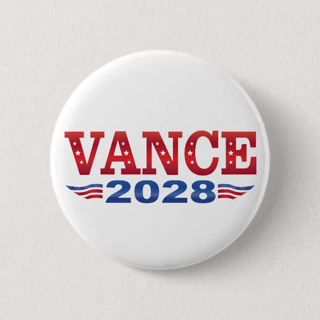 JD Vance President 2028 (bs) Button (Front)