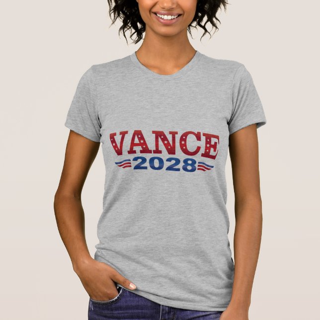 JD Vance President 2028 (bs) T-Shirt (Front)