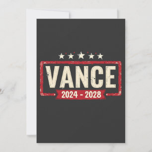 Jd Vance Trump Election 2028 President Vote  Invitation