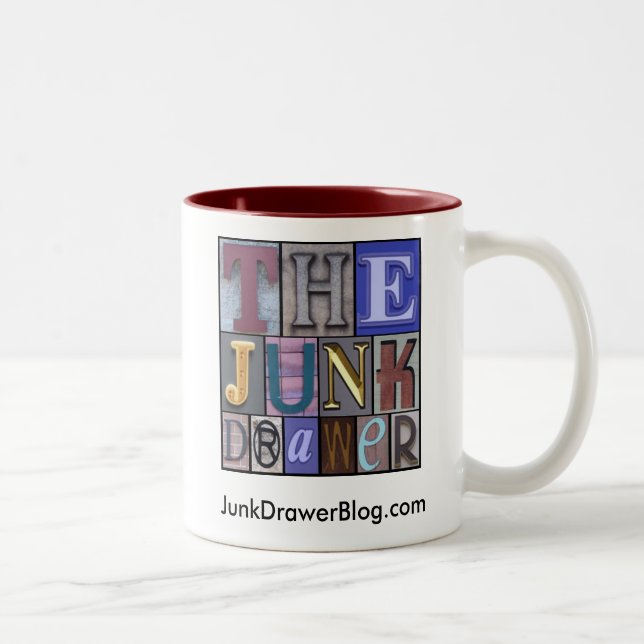 JDLogo, JunkDrawerBlog.com Two-Tone Coffee Mug (Right)