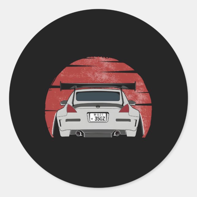 Jdm-3 50Z Car Classic Round Sticker (Front)
