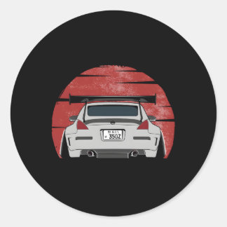 Jdm-3 50Z Car Classic Round Sticker