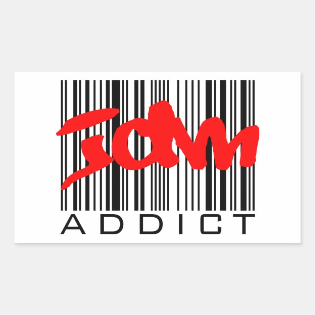 JDM Addict Rectangular Sticker (Front)